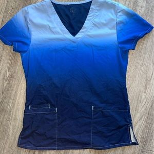 Ombré scrub top